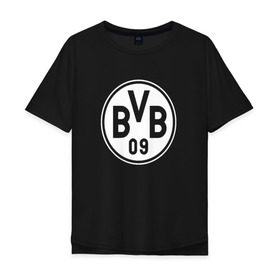 Мужская футболка хлопок Oversize с принтом Borussia Dortmund #2 в Белгороде, 100% хлопок | свободный крой, круглый ворот, “спинка” длиннее передней части | боруссия | дортмунд