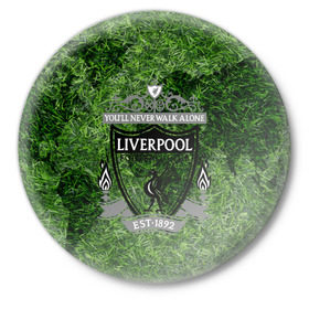 Значок с принтом Championship Liverpool в Белгороде,  металл | круглая форма, металлическая застежка в виде булавки | football | soccer | ливерпуль
