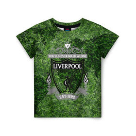 Детская футболка 3D с принтом Championship Liverpool в Белгороде, 100% гипоаллергенный полиэфир | прямой крой, круглый вырез горловины, длина до линии бедер, чуть спущенное плечо, ткань немного тянется | football | soccer | ливерпуль
