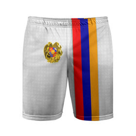 Мужские шорты спортивные с принтом I Love Armenia в Белгороде,  |  | armenia | армения | герб армении | ереван | флаг армении
