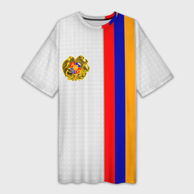 Платье-футболка 3D с принтом I Love Armenia в Белгороде,  |  | armenia | армения | герб армении | ереван | флаг армении