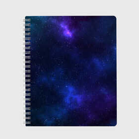 Тетрадь с принтом Звёздное небо в Белгороде, 100% бумага | 48 листов, плотность листов — 60 г/м2, плотность картонной обложки — 250 г/м2. Листы скреплены сбоку удобной пружинной спиралью. Уголки страниц и обложки скругленные. Цвет линий — светло-серый
 | Тематика изображения на принте: abstraction | cosmos | nebula | space | star | universe | абстракция | вселенная | звезды | космос | мир | планеты