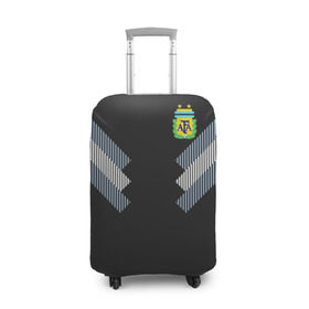 Чехол для чемодана 3D с принтом Аргентина ЧМ 2018 гостевая в Белгороде, 86% полиэфир, 14% спандекс | двустороннее нанесение принта, прорези для ручек и колес | cup | fifa | world | мира | мундиаль | россия | чемпионат
