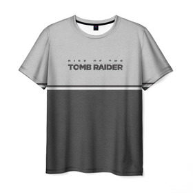 Мужская футболка 3D с принтом Rise of the Tomb Raider в Белгороде, 100% полиэфир | прямой крой, круглый вырез горловины, длина до линии бедер | Тематика изображения на принте: croft | lara | raider | tomb | гробниц | игра | крофт | лара | расхитительница