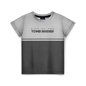 Детская футболка 3D с принтом Rise of the Tomb Raider в Белгороде, 100% гипоаллергенный полиэфир | прямой крой, круглый вырез горловины, длина до линии бедер, чуть спущенное плечо, ткань немного тянется | croft | lara | raider | tomb | гробниц | игра | крофт | лара | расхитительница