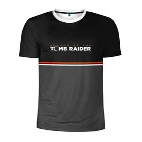 Мужская футболка 3D спортивная с принтом Shadow of the Tomb Raider в Белгороде, 100% полиэстер с улучшенными характеристиками | приталенный силуэт, круглая горловина, широкие плечи, сужается к линии бедра | Тематика изображения на принте: croft | lara | raider | tomb | гробниц | игра | крофт | лара | расхитительница