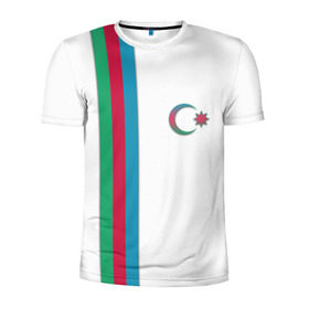Мужская футболка 3D спортивная с принтом I Love Azerbajdzhan в Белгороде, 100% полиэстер с улучшенными характеристиками | приталенный силуэт, круглая горловина, широкие плечи, сужается к линии бедра | Тематика изображения на принте: azerbajdzhan | азербайджан