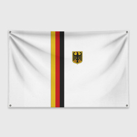 Флаг-баннер с принтом I Love Germany в Белгороде, 100% полиэстер | размер 67 х 109 см, плотность ткани — 95 г/м2; по краям флага есть четыре люверса для крепления | 