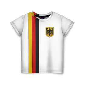 Детская футболка 3D с принтом I Love Germany в Белгороде, 100% гипоаллергенный полиэфир | прямой крой, круглый вырез горловины, длина до линии бедер, чуть спущенное плечо, ткань немного тянется | 