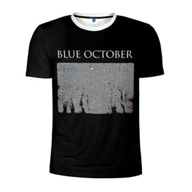 Мужская футболка 3D спортивная с принтом Blue October в Белгороде, 100% полиэстер с улучшенными характеристиками | приталенный силуэт, круглая горловина, широкие плечи, сужается к линии бедра | Тематика изображения на принте: 