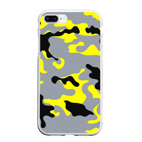 Чехол для iPhone 7Plus/8 Plus матовый с принтом Yellow camouflage в Белгороде, Силикон | Область печати: задняя сторона чехла, без боковых панелей | camouflage | камуфляж | комуфляж