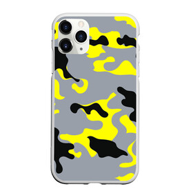 Чехол для iPhone 11 Pro Max матовый с принтом Yellow camouflage в Белгороде, Силикон |  | camouflage | камуфляж | комуфляж