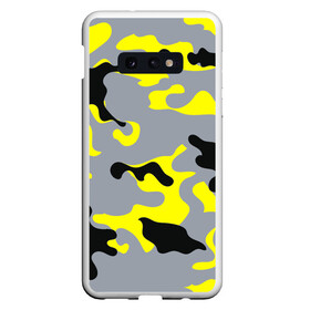 Чехол для Samsung S10E с принтом Yellow camouflage в Белгороде, Силикон | Область печати: задняя сторона чехла, без боковых панелей | camouflage | камуфляж | комуфляж