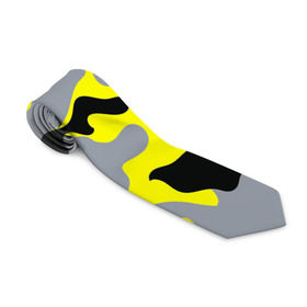 Галстук 3D с принтом Yellow camouflage в Белгороде, 100% полиэстер | Длина 148 см; Плотность 150-180 г/м2 | camouflage | камуфляж | комуфляж