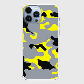 Чехол для iPhone 13 Pro Max с принтом Yellow camouflage в Белгороде,  |  | camouflage | камуфляж | комуфляж