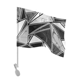 Флаг для автомобиля с принтом Спортивная геометрия в Белгороде, 100% полиэстер | Размер: 30*21 см | abstraction | geometry | optic | optical | visual | абстракция | геометрия | движение | линии | оптический узор | психоделика | текстуры
