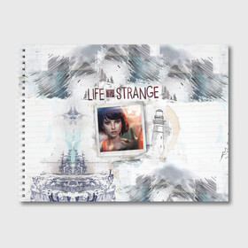 Альбом для рисования с принтом Max Life is Strange в Белгороде, 100% бумага
 | матовая бумага, плотность 200 мг. | макс | странная жизнь