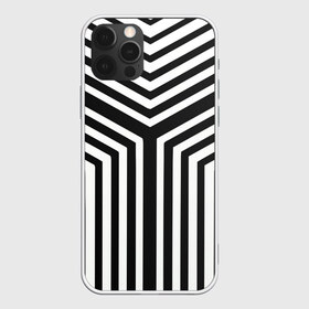 Чехол для iPhone 12 Pro Max с принтом Кибер Зебра в Белгороде, Силикон |  | black and white stripes | geometry | vest | zebra | геометрия | зебра | тельняшка | черно белая полоска