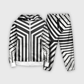 Детский костюм 3D с принтом Кибер Зебра в Белгороде,  |  | black and white stripes | geometry | vest | zebra | геометрия | зебра | тельняшка | черно белая полоска