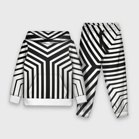 Детский костюм 3D (с толстовкой) с принтом Кибер Зебра в Белгороде,  |  | black and white stripes | geometry | vest | zebra | геометрия | зебра | тельняшка | черно белая полоска