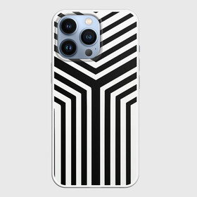 Чехол для iPhone 13 Pro с принтом Кибер Зебра в Белгороде,  |  | black and white stripes | geometry | vest | zebra | геометрия | зебра | тельняшка | черно белая полоска