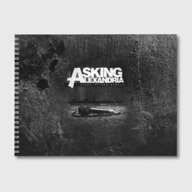 Альбом для рисования с принтом Asking Alexandria в Белгороде, 100% бумага
 | матовая бумага, плотность 200 мг. | Тематика изображения на принте: 