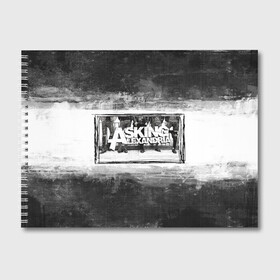Альбом для рисования с принтом Asking Alexandria в Белгороде, 100% бумага
 | матовая бумага, плотность 200 мг. | Тематика изображения на принте: 