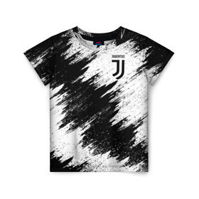 Детская футболка 3D с принтом Juventus в Белгороде, 100% гипоаллергенный полиэфир | прямой крой, круглый вырез горловины, длина до линии бедер, чуть спущенное плечо, ткань немного тянется | football | juventus | soccer | италия | турин | футбольный | ювентус