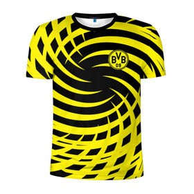 Мужская футболка 3D спортивная с принтом FC Borussia Dortmund в Белгороде, 100% полиэстер с улучшенными характеристиками | приталенный силуэт, круглая горловина, широкие плечи, сужается к линии бедра | Тематика изображения на принте: боруссия | дортмунд