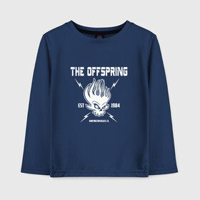 Детский лонгслив хлопок с принтом The Offspring est 1984 в Белгороде, 100% хлопок | круглый вырез горловины, полуприлегающий силуэт, длина до линии бедер | Тематика изображения на принте: offspring | офспринг | оффспринг | рок