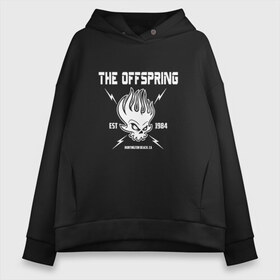 Женское худи Oversize хлопок с принтом The Offspring est 1984 в Белгороде, френч-терри — 70% хлопок, 30% полиэстер. Мягкий теплый начес внутри —100% хлопок | боковые карманы, эластичные манжеты и нижняя кромка, капюшон на магнитной кнопке | Тематика изображения на принте: offspring | офспринг | оффспринг | рок