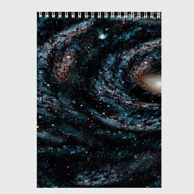 Скетчбук с принтом Галактика в Белгороде, 100% бумага
 | 48 листов, плотность листов — 100 г/м2, плотность картонной обложки — 250 г/м2. Листы скреплены сверху удобной пружинной спиралью | abstraction | cosmos | nebula | space | star | universe | абстракция | вселенная | звезды | космос | мир | планеты