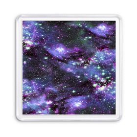 Магнит 55*55 с принтом Sky nebula в Белгороде, Пластик | Размер: 65*65 мм; Размер печати: 55*55 мм | abstraction | cosmos | nebula | space | star | universe | абстракция | вселенная | звезды | космос | мир | планеты