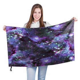 Флаг 3D с принтом Sky nebula в Белгороде, 100% полиэстер | плотность ткани — 95 г/м2, размер — 67 х 109 см. Принт наносится с одной стороны | abstraction | cosmos | nebula | space | star | universe | абстракция | вселенная | звезды | космос | мир | планеты