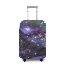 Чехол для чемодана 3D с принтом Sky nebula в Белгороде, 86% полиэфир, 14% спандекс | двустороннее нанесение принта, прорези для ручек и колес | abstraction | cosmos | nebula | space | star | universe | абстракция | вселенная | звезды | космос | мир | планеты