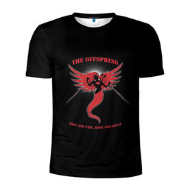 Мужская футболка 3D спортивная с принтом The Offspring в Белгороде, 100% полиэстер с улучшенными характеристиками | приталенный силуэт, круглая горловина, широкие плечи, сужается к линии бедра | the offspring | офспринг | оффспринг | рок