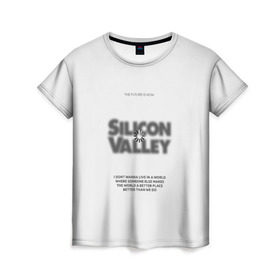 Женская футболка 3D с принтом Кремниевая долина: лучший мир в Белгороде, 100% полиэфир ( синтетическое хлопкоподобное полотно) | прямой крой, круглый вырез горловины, длина до линии бедер | Тематика изображения на принте: 