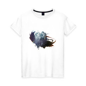 Женская футболка хлопок с принтом Final Fantasy XV в Белгороде, 100% хлопок | прямой крой, круглый вырез горловины, длина до линии бедер, слегка спущенное плечо | 
