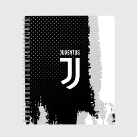 Тетрадь с принтом JUVENTUS в Белгороде, 100% бумага | 48 листов, плотность листов — 60 г/м2, плотность картонной обложки — 250 г/м2. Листы скреплены сбоку удобной пружинной спиралью. Уголки страниц и обложки скругленные. Цвет линий — светло-серый
 | football | soccer | ювентус