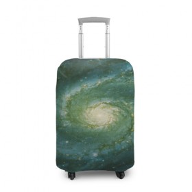 Чехол для чемодана 3D с принтом Галактический мир в Белгороде, 86% полиэфир, 14% спандекс | двустороннее нанесение принта, прорези для ручек и колес | abstraction | cosmos | nebula | space | star | universe | абстракция | вселенная | звезды | космос | мир | планеты