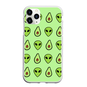 Чехол для iPhone 11 Pro матовый с принтом Green в Белгороде, Силикон |  | alien | food | vegetarian | авокадо | вегетарианство | еда | пришелец