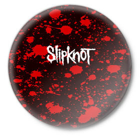 Значок с принтом Slipknot в Белгороде,  металл | круглая форма, металлическая застежка в виде булавки | punk | rock | альтернативный хип хоп | группа | инди поп | музыка | музыкальное произведение | ноты | панк | регги | рок | синти поп