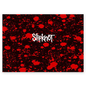 Поздравительная открытка с принтом Slipknot в Белгороде, 100% бумага | плотность бумаги 280 г/м2, матовая, на обратной стороне линовка и место для марки
 | punk | rock | альтернативный хип хоп | группа | инди поп | музыка | музыкальное произведение | ноты | панк | регги | рок | синти поп
