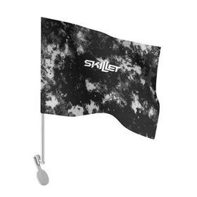 Флаг для автомобиля с принтом Skillet в Белгороде, 100% полиэстер | Размер: 30*21 см | punk | rock | skillet | альтернативный хип хоп | группа | инди поп | музыка | музыкальное произведение | ноты | панк | регги | рок | синти поп
