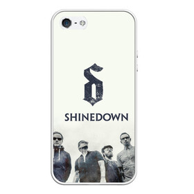 Чехол для iPhone 5/5S матовый с принтом Shinedown band в Белгороде, Силикон | Область печати: задняя сторона чехла, без боковых панелей | Тематика изображения на принте: 