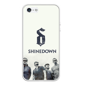 Чехол для iPhone 5/5S матовый с принтом Shinedown band в Белгороде, Силикон | Область печати: задняя сторона чехла, без боковых панелей | 