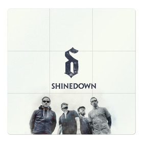 Магнитный плакат 3Х3 с принтом Shinedown band в Белгороде, Полимерный материал с магнитным слоем | 9 деталей размером 9*9 см | Тематика изображения на принте: 