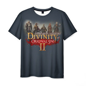 Мужская футболка 3D с принтом Divinity, Original Sin, Божество, Дивинити в Белгороде, 100% полиэфир | прямой крой, круглый вырез горловины, длина до линии бедер | 