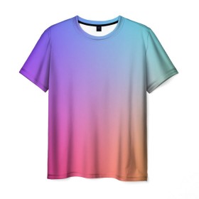 Мужская футболка 3D с принтом Абстракция Градиент Текстура в Белгороде, 100% полиэфир | прямой крой, круглый вырез горловины, длина до линии бедер | gradient | разноцветный | яркий