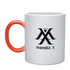 Кружка хамелеон с принтом MONSTA X_4 в Белгороде, керамика | меняет цвет при нагревании, емкость 330 мл | monsta x | монст х